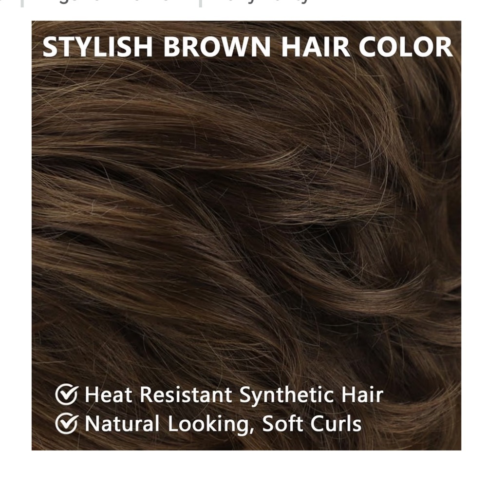 Short Brown Women's Wig - Picture 13 of 13